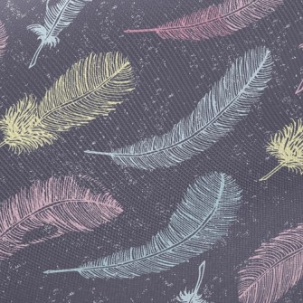 Line Feathers Twill