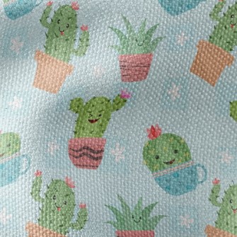 Funny Expression Cactus Waterproof Canvas