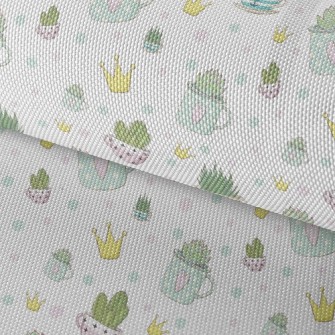 Crown And Succulents Waterproof Oxford