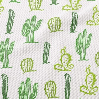 Desert Cactus Birdseye Piqué