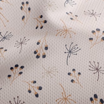 Autumn Flowers Athletic Mesh Flat Back