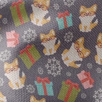 Smart Corgi And Gift Waterproof Canvas