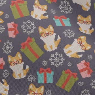 Smart Corgi And Gift Chiffon