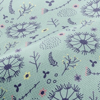 Dandelions And Flowers Performance Linen