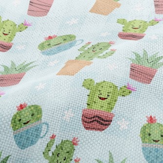 Funny Expression Cactus Performance Linen