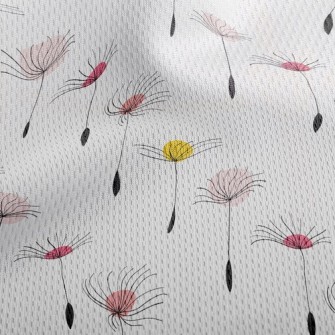 Dandelions Flying In The Air Athletic Mesh Flat Back