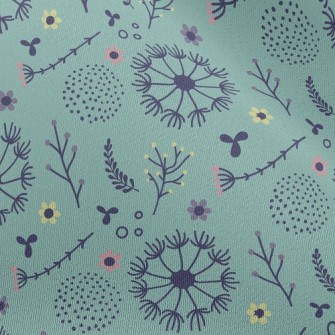 Dandelions And Flowers Chiffon