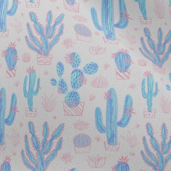 Hand Drawn Cactus Chiffon
