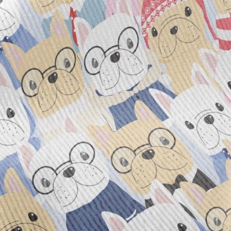 Gentleman Bulldog Standing In  Standard Corduroy