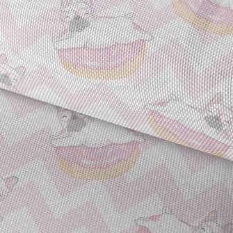 French Dou And Wavy Donuts Waterproof Oxford