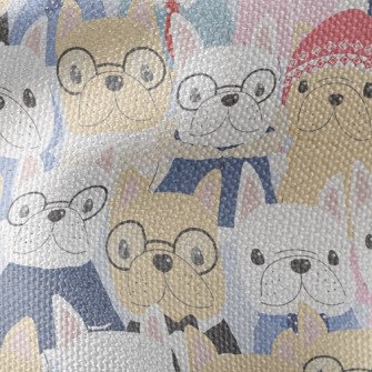 Gentleman Bulldog Standing In  Waterproof Canvas