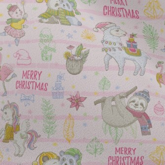 Animals Celebrate Christmas Chiffon