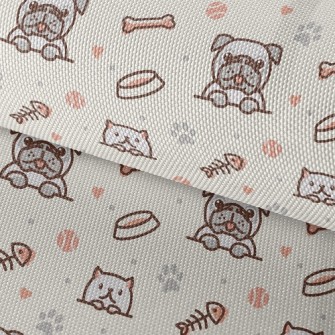 Cats And Dogs Baseball Game Waterproof Oxford