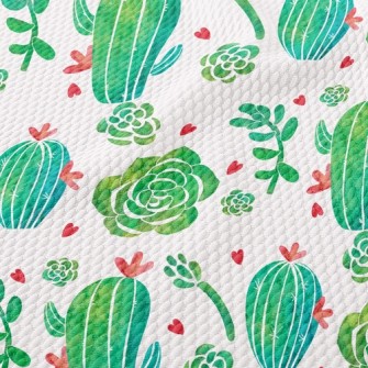 Love Cactus Rose Birdseye Piqué