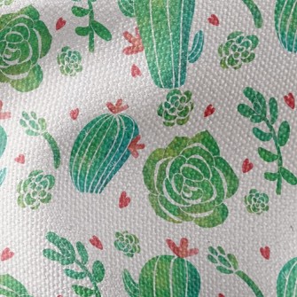 Love Cactus Rose Waterproof Canvas