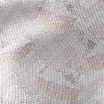 French Dou And Wavy Donuts Waterproof Canvas