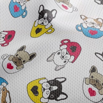 French Bulldog Coffee Mug Athletic Mesh Flat Back