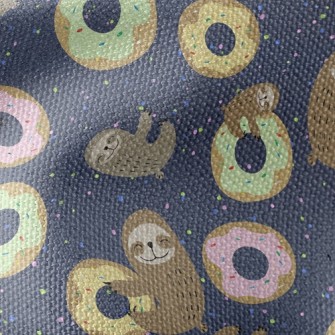 Sloths Love Donuts Waterproof Canvas