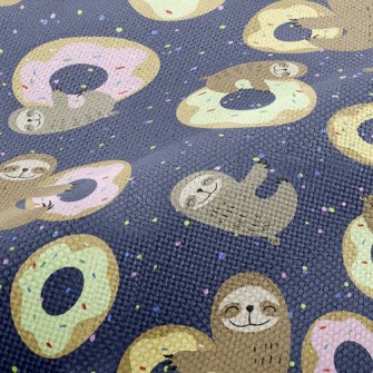 Sloths Love Donuts Performance Linen