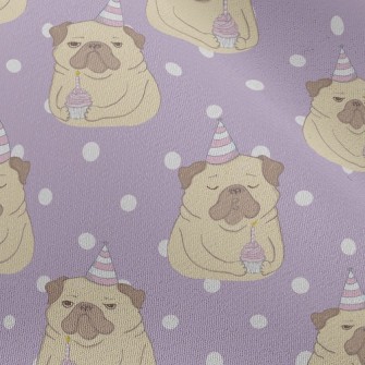 Bulldog Celebrates Birthday Chiffon
