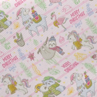 Animals Celebrate Christmas Twill