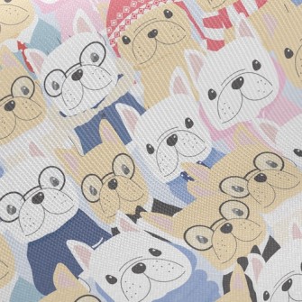 Gentleman Bulldog Standing In  Twill