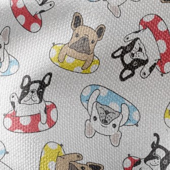 Bulldog Swimming Ring Waterproof Canvas