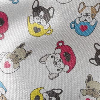 French Bulldog Coffee Mug Waterproof Canvas