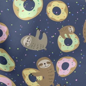 Sloths Love Donuts Stretch Ponte