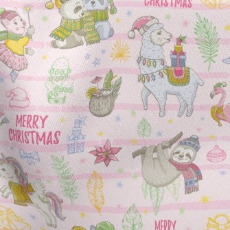 Animals Celebrate Christmas Stretch Ponte