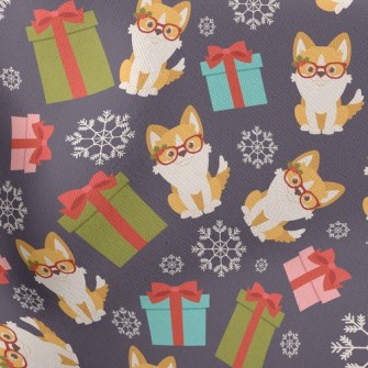 Smart Corgi And Gift Stretch Ponte