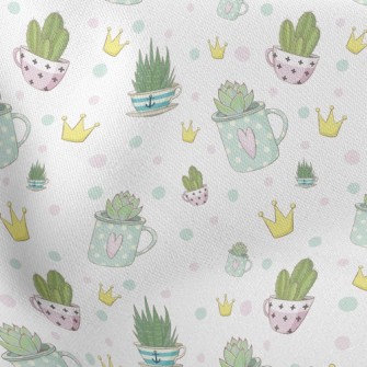 Crown And Succulents Stretch Ponte