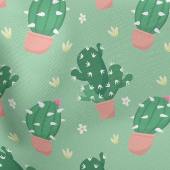 Prickly Cactus Potted Plant Stretch Ponte