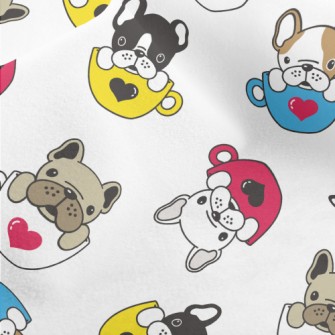 French Bulldog Coffee Mug Micro Fleece