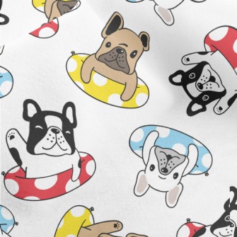 Bulldog Swimming Ring Micro Fleece