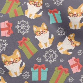 Smart Corgi And Gift Micro Fleece