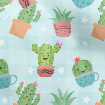 Funny Expression Cactus Micro Fleece