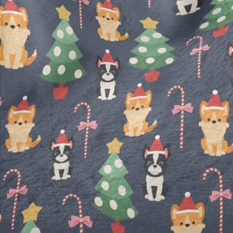 Christmas French Bulldog And C Minky