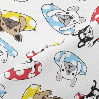 Bulldog Swimming Ring Piqué