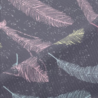 Line Feathers Piqué