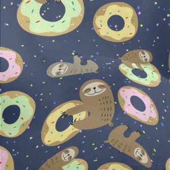 Sloths Love Donuts Lightweight Performance Linen