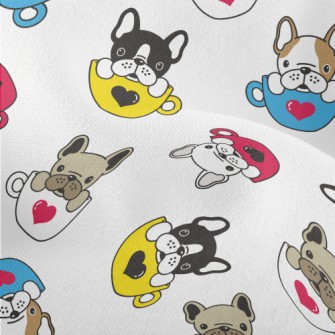 French Bulldog Coffee Mug Lightweight Performance Linen