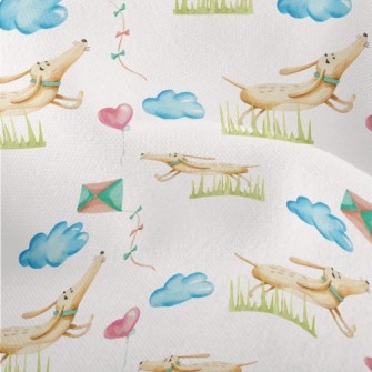 Dachshund Kite Balloon Lightweight Performance Linen