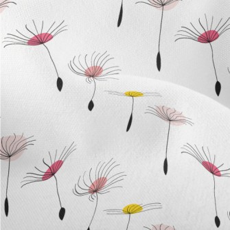 Dandelions Flying In The Air Lightweight Performance Linen