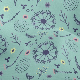Dandelions And Flowers Lightweight Performance Linen