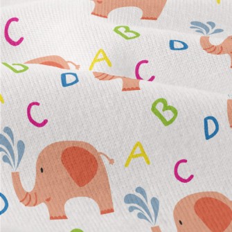 ABCD Elephant Sprays Water Modern Jersey