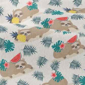 Tropical Fruits And Sloths Modern Jersey