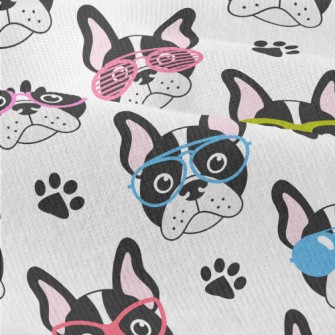 Bulldog With Colored Glasses Modern Jersey