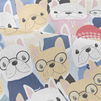 Gentleman Bulldog Standing In  Modern Jersey