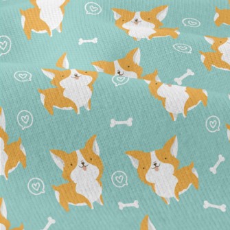 Corgi And Dog Bones Modern Jersey